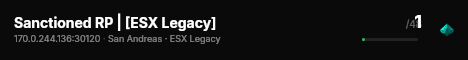 Sanctioned RP | [ESX Legacy] live status badge