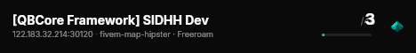 [QBCore Framework] SIDHH Dev live status badge