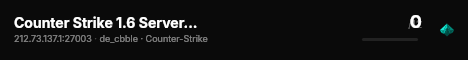 Counter Strike 1.6 Server @ SRKHOST.eu live status badge