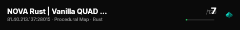 NOVA Rust | Vanilla QUAD | ES/EU live status badge