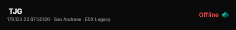  TJG live status badge