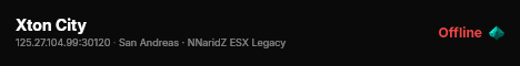 Xton City live status badge