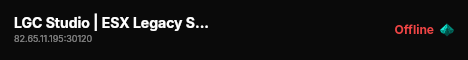 LGC Studio | ESX Legacy Server live status badge