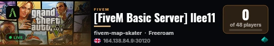 [FiveM Basic Server] llee11 live status badge