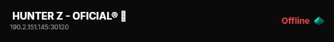 HUNTER Z - OFICIAL® 🧟 live status badge