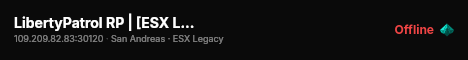 LibertyPatrol RP | [ESX Legacy] live status badge