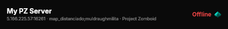 My PZ Server live status badge