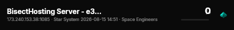 BisectHosting Server - e3230863 live status badge