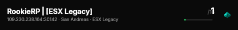 RookieRP | [ESX Legacy] live status badge