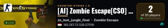 [AI] Zombie Escape[CSO] [DEV] live status badge