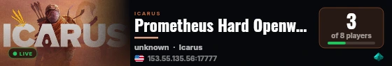 Prometheus Hard Openworld live status badge