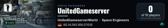 UnitedGameserver live status badge