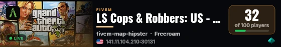 LS Cops & Robbers: US - (NEW) live status badge