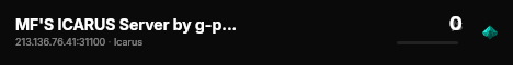 MF'S ICARUS Server by g-portal.com live status badge