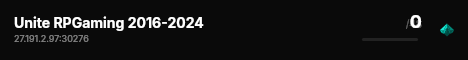 Unite RPGaming 2016-2024 live status badge