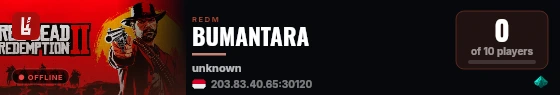 BUMANTARA live status badge
