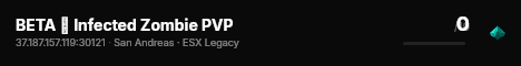 BETA ➔ Infected Zombie PVP live status badge