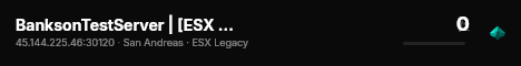 BanksonTestServer | [ESX Legacy] live status badge