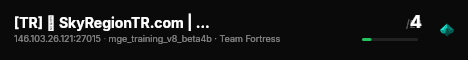 [TR] ✮ SkyRegionTR.com | MGE • 100 Tickrate ❖ live status badge
