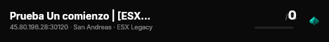 Prueba Un comienzo | [ESX Legacy] live status badge