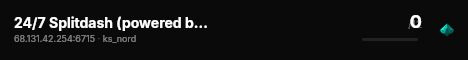 24/7 Splitdash (powered by DashingRiggs) live status badge