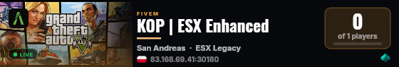 KOP | ESX Enhanced live status badge