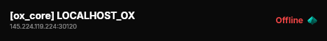 [ox_core] LOCALHOST_OX live status badge