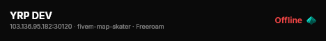 YRP DEV live status badge