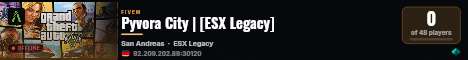 Pyvora City | [ESX Legacy] live status badge