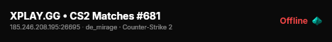 XPLAY.GG • CS2 Matches #681 live status badge