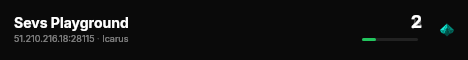 Sevs Playground live status badge