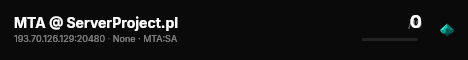 MTA @ ServerProject.pl live status badge