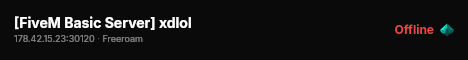 [FiveM Basic Server] xdlol live status badge