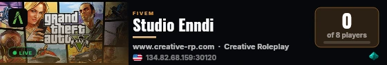 Studio Enndi live status badge