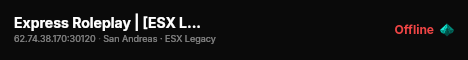 Express Roleplay | [ESX Legacy] live status badge