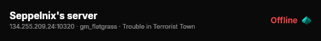 Seppelnix's server live status badge