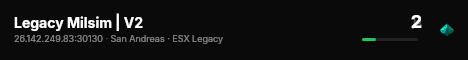 Legacy Milsim | V2 live status badge