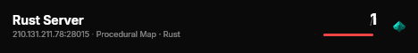 Rust Server live status badge