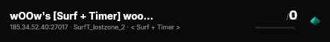 wOOw's [Surf + Timer] woow.lt live status badge