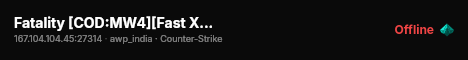 Fatality [COD:MW4][Fast Xp + 50 LVL START] ® | fatality-cs.info live status badge