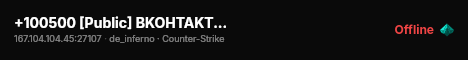 +100500 [Public] BKOHTAKTE 18+ live status badge
