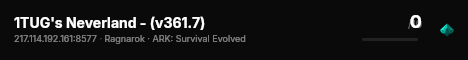 1TUG's Neverland - (v361.7) live status badge