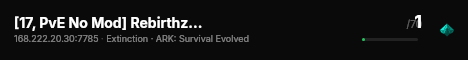 [17, PvE No Mod] Rebirthz SS7 TH x5 Extinction - (v358.24) live status badge