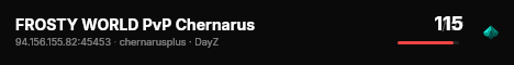 FROSTY WORLD PvP Chernarus live status badge