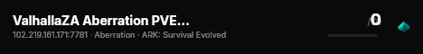 ValhallaZA Aberration PVE 3X Cross-Ark - (v361.7) live status badge