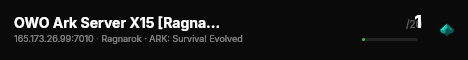 OWO Ark Server X15 [Ragnarök] - (v361.7) live status badge