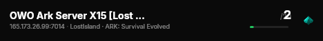 OWO Ark Server X15 [Lost Island] - (v361.7) live status badge