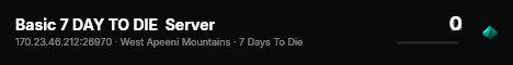 Basic 7 DAY TO DIE  Server live status badge
