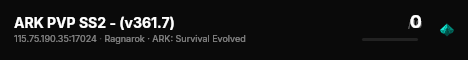 ARK PVP SS2 - (v361.7) live status badge