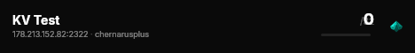 KV Test live status badge